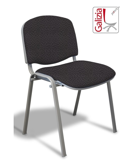 50A  SEDIA FISSA RIVESTITA CON TELAIO IN ALLUMINIO