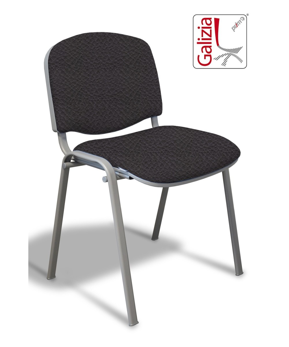 50A  SEDIA FISSA RIVESTITA CON TELAIO IN ALLUMINIO