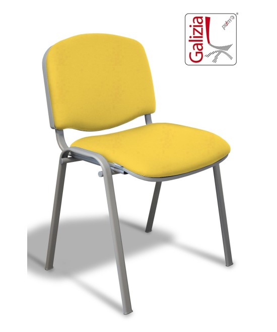 50A  SEDIA FISSA RIVESTITA CON TELAIO IN ALLUMINIO