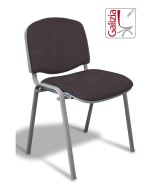 50A  SEDIA FISSA RIVESTITA CON TELAIO IN ALLUMINIO