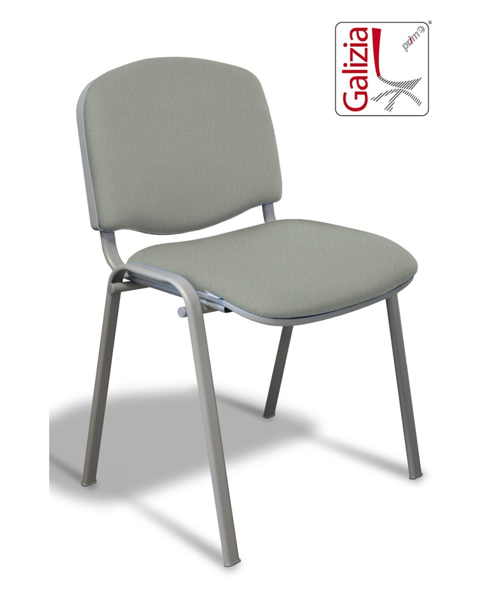 50A  SEDIA FISSA RIVESTITA CON TELAIO IN ALLUMINIO