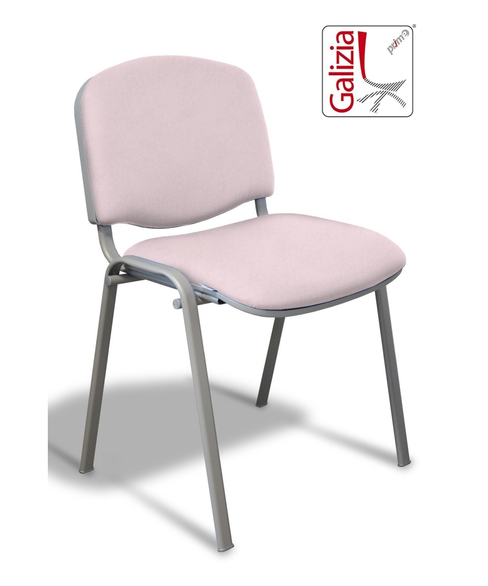 50A  SEDIA FISSA RIVESTITA CON TELAIO IN ALLUMINIO