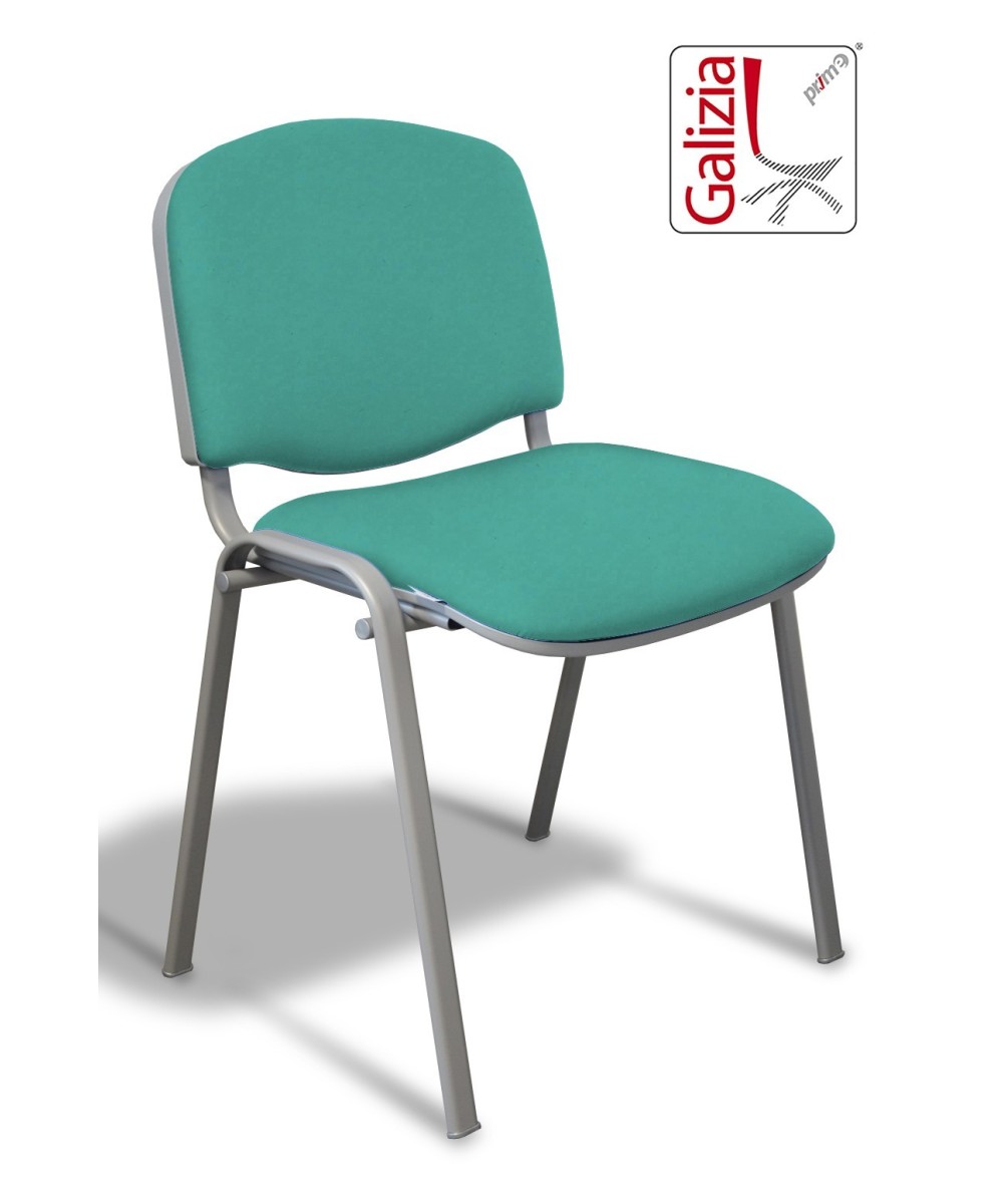 50A  SEDIA FISSA RIVESTITA CON TELAIO IN ALLUMINIO