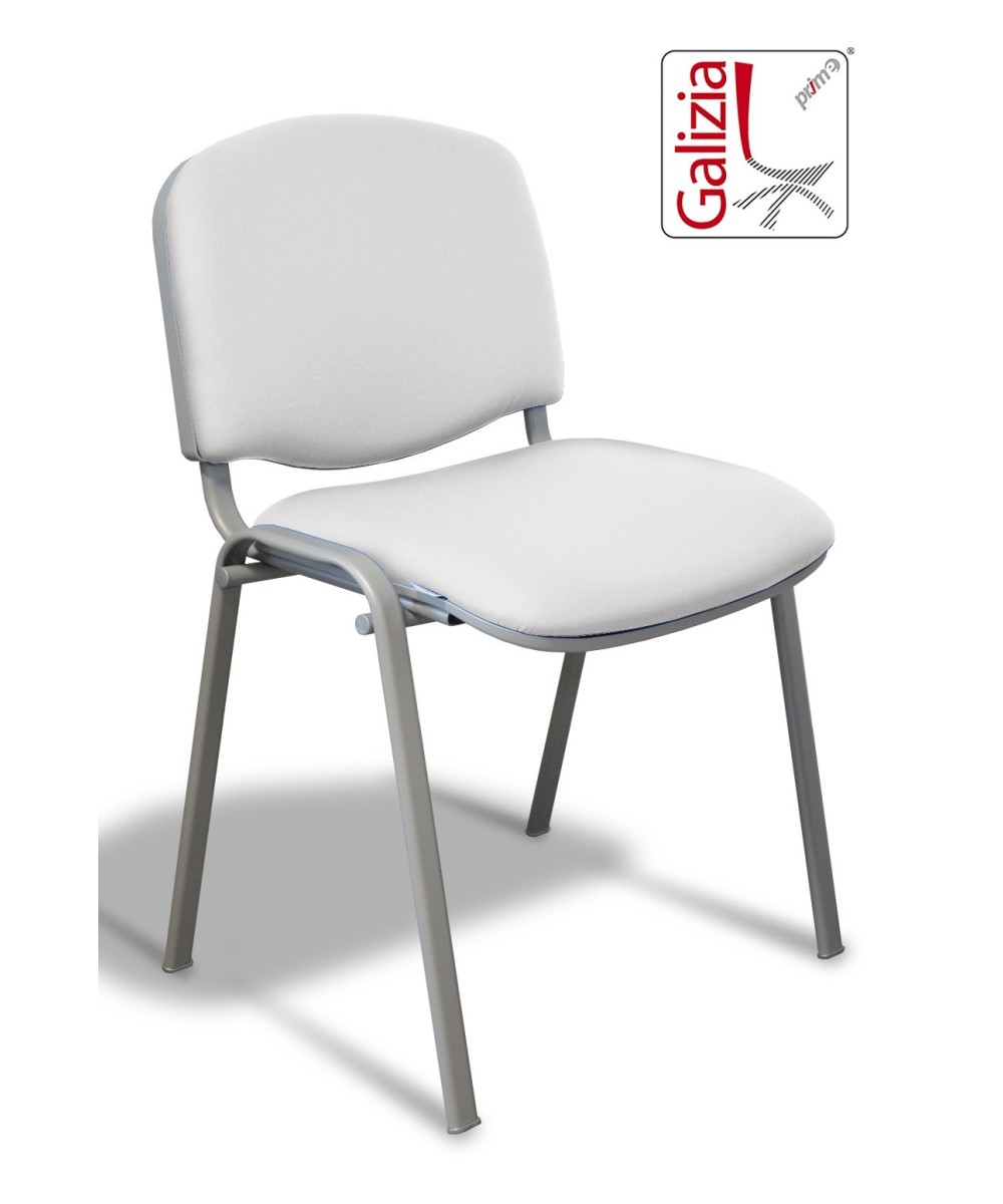 50A  SEDIA FISSA RIVESTITA CON TELAIO IN ALLUMINIO