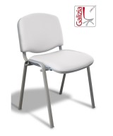 50A  SEDIA FISSA RIVESTITA CON TELAIO IN ALLUMINIO