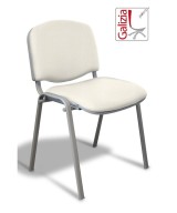 50A  SEDIA FISSA RIVESTITA CON TELAIO IN ALLUMINIO