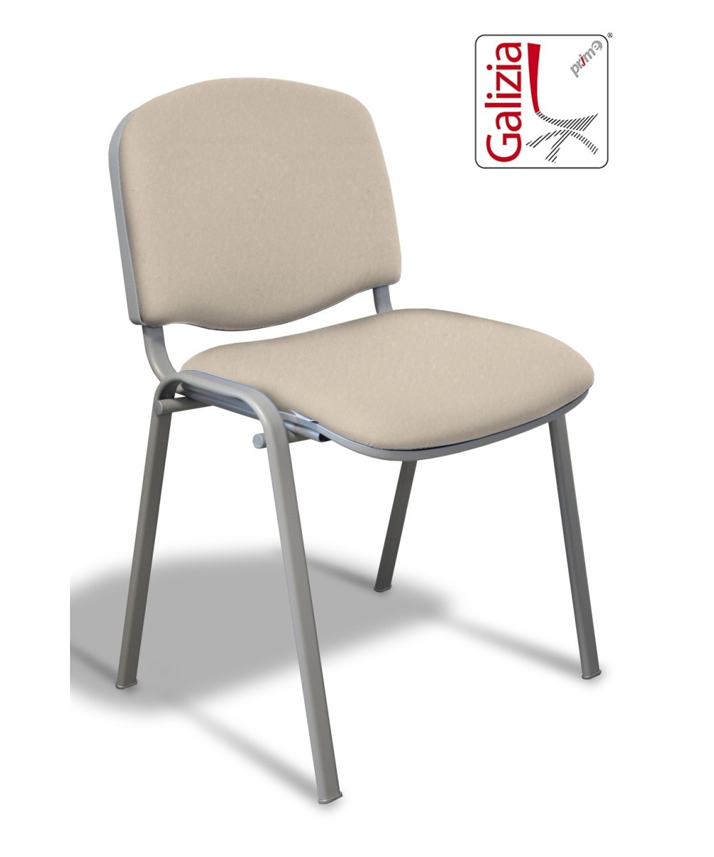 50A  SEDIA FISSA RIVESTITA CON TELAIO IN ALLUMINIO