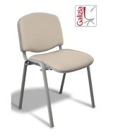 50A  SEDIA FISSA RIVESTITA CON TELAIO IN ALLUMINIO