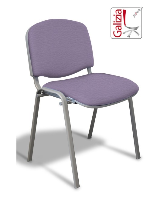 50A  SEDIA FISSA RIVESTITA CON TELAIO IN ALLUMINIO