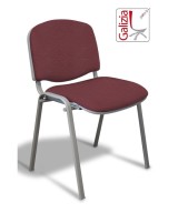 50A  SEDIA FISSA RIVESTITA CON TELAIO IN ALLUMINIO