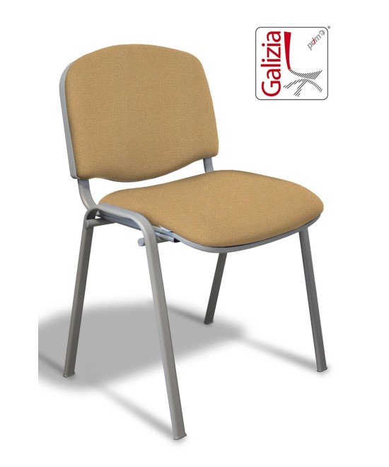 50A  SEDIA FISSA RIVESTITA CON TELAIO IN ALLUMINIO