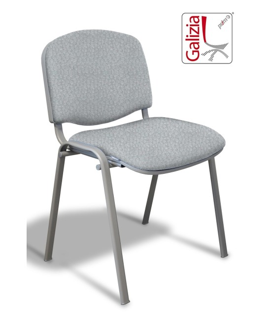 50A  SEDIA FISSA RIVESTITA CON TELAIO IN ALLUMINIO