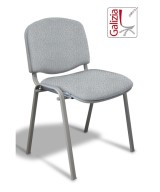 50A  SEDIA FISSA RIVESTITA CON TELAIO IN ALLUMINIO