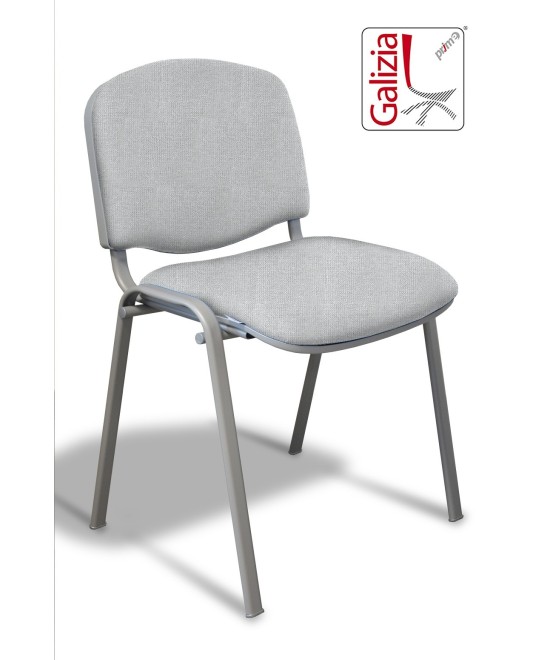 50A  SEDIA FISSA RIVESTITA CON TELAIO IN ALLUMINIO