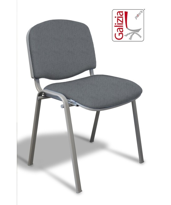 50A  SEDIA FISSA RIVESTITA CON TELAIO IN ALLUMINIO