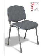 50A  SEDIA FISSA RIVESTITA CON TELAIO IN ALLUMINIO