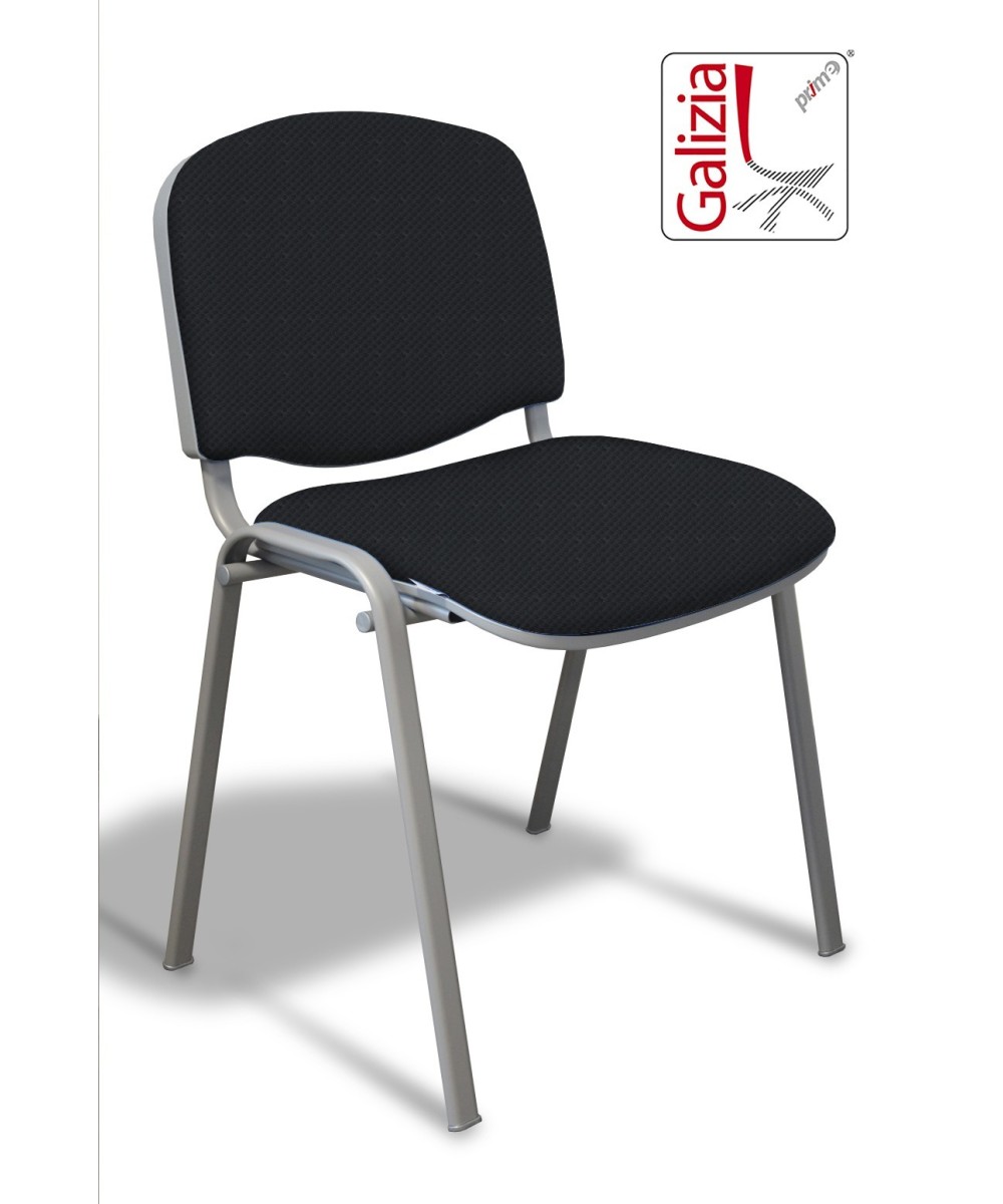 50A  SEDIA FISSA RIVESTITA CON TELAIO IN ALLUMINIO