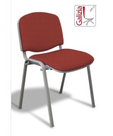 50A  SEDIA FISSA RIVESTITA CON TELAIO IN ALLUMINIO