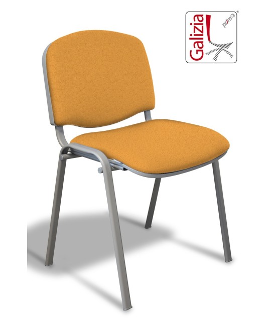 50A  SEDIA FISSA RIVESTITA CON TELAIO IN ALLUMINIO