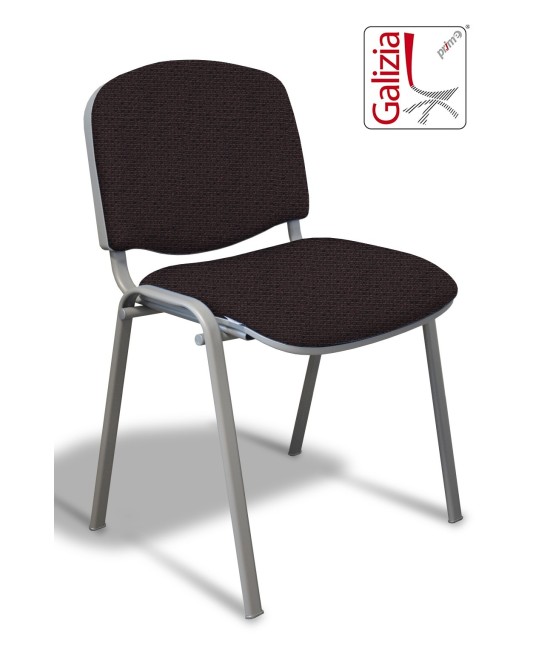 50A  SEDIA FISSA RIVESTITA CON TELAIO IN ALLUMINIO