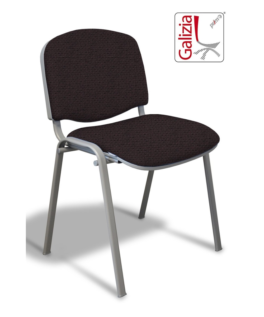 50A  SEDIA FISSA RIVESTITA CON TELAIO IN ALLUMINIO