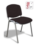 50A  SEDIA FISSA RIVESTITA CON TELAIO IN ALLUMINIO