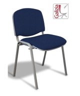 50A  SEDIA FISSA RIVESTITA CON TELAIO IN ALLUMINIO