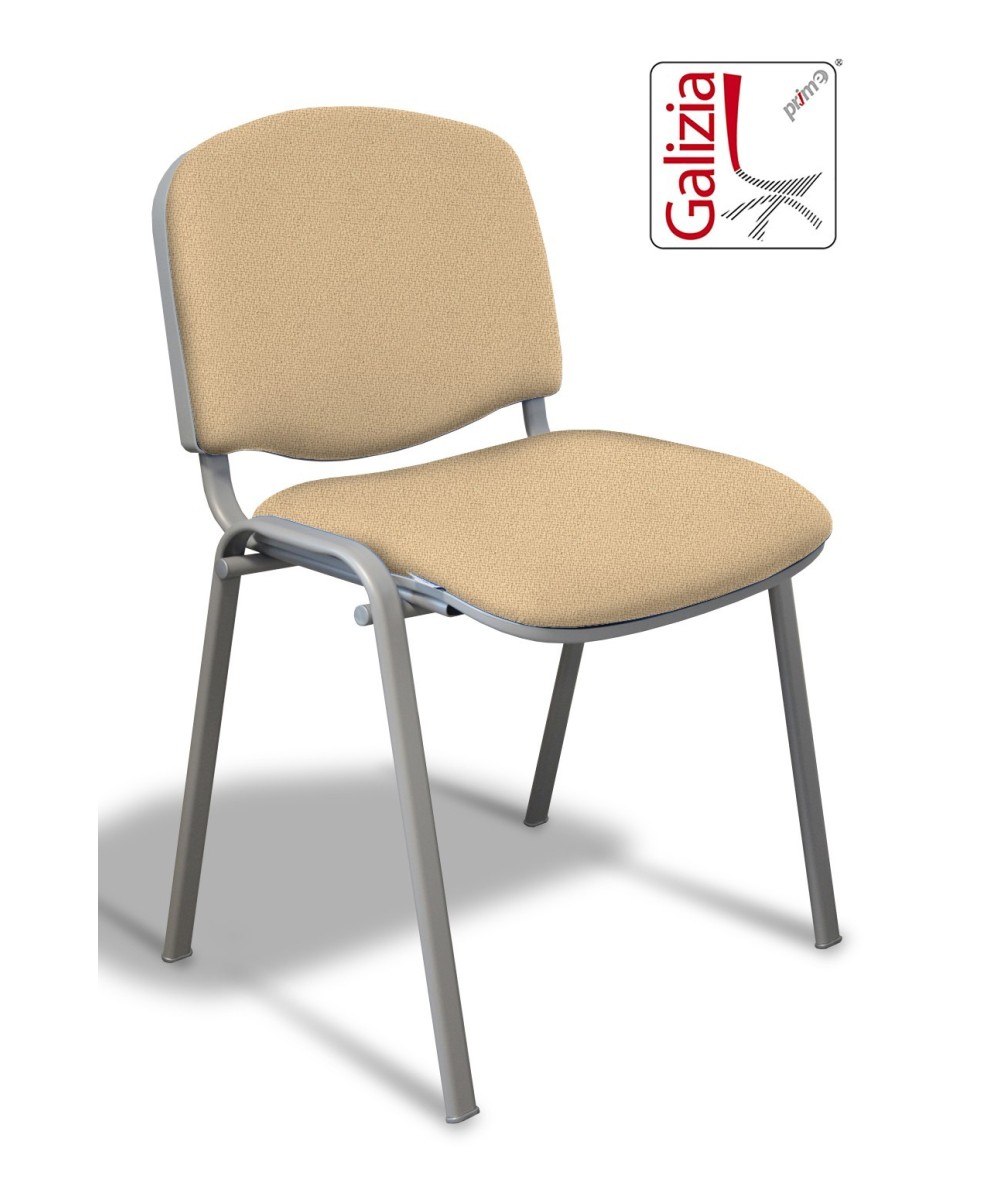 50A  SEDIA FISSA RIVESTITA CON TELAIO IN ALLUMINIO