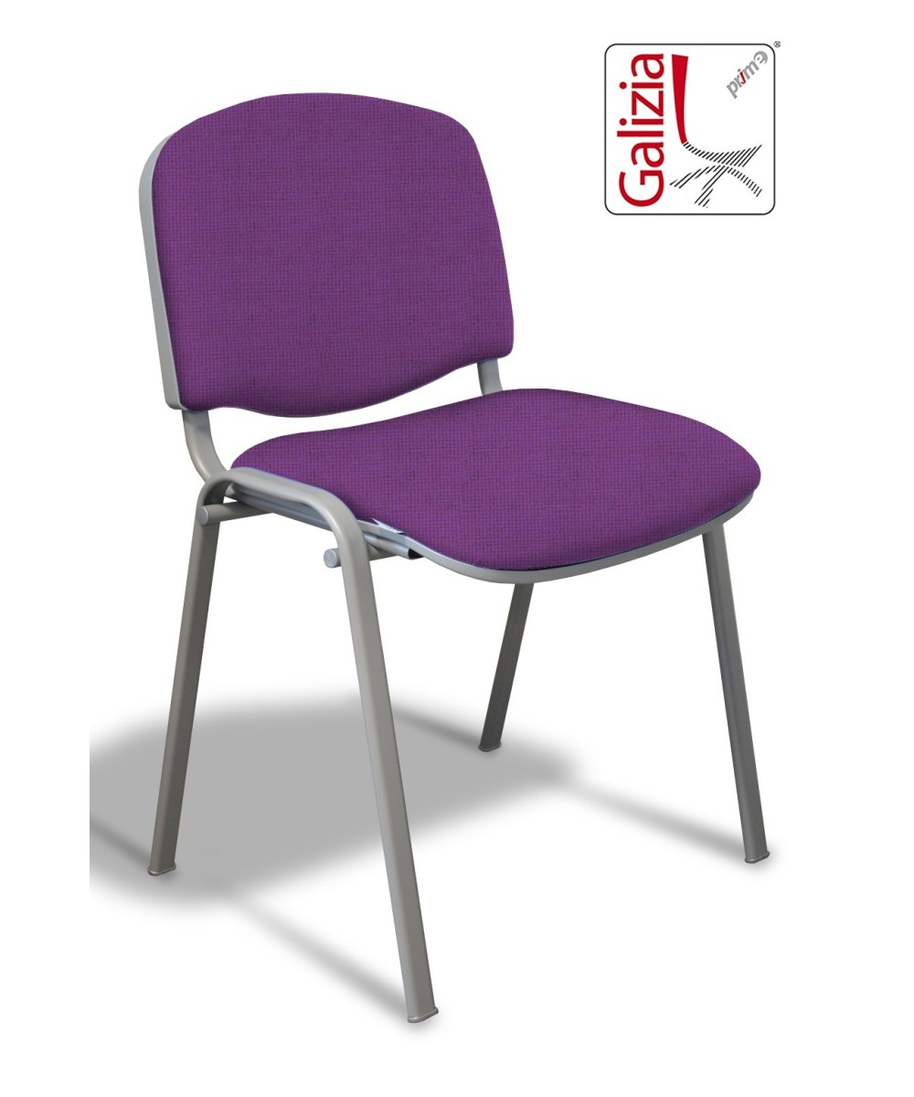 50A  SEDIA FISSA RIVESTITA CON TELAIO IN ALLUMINIO