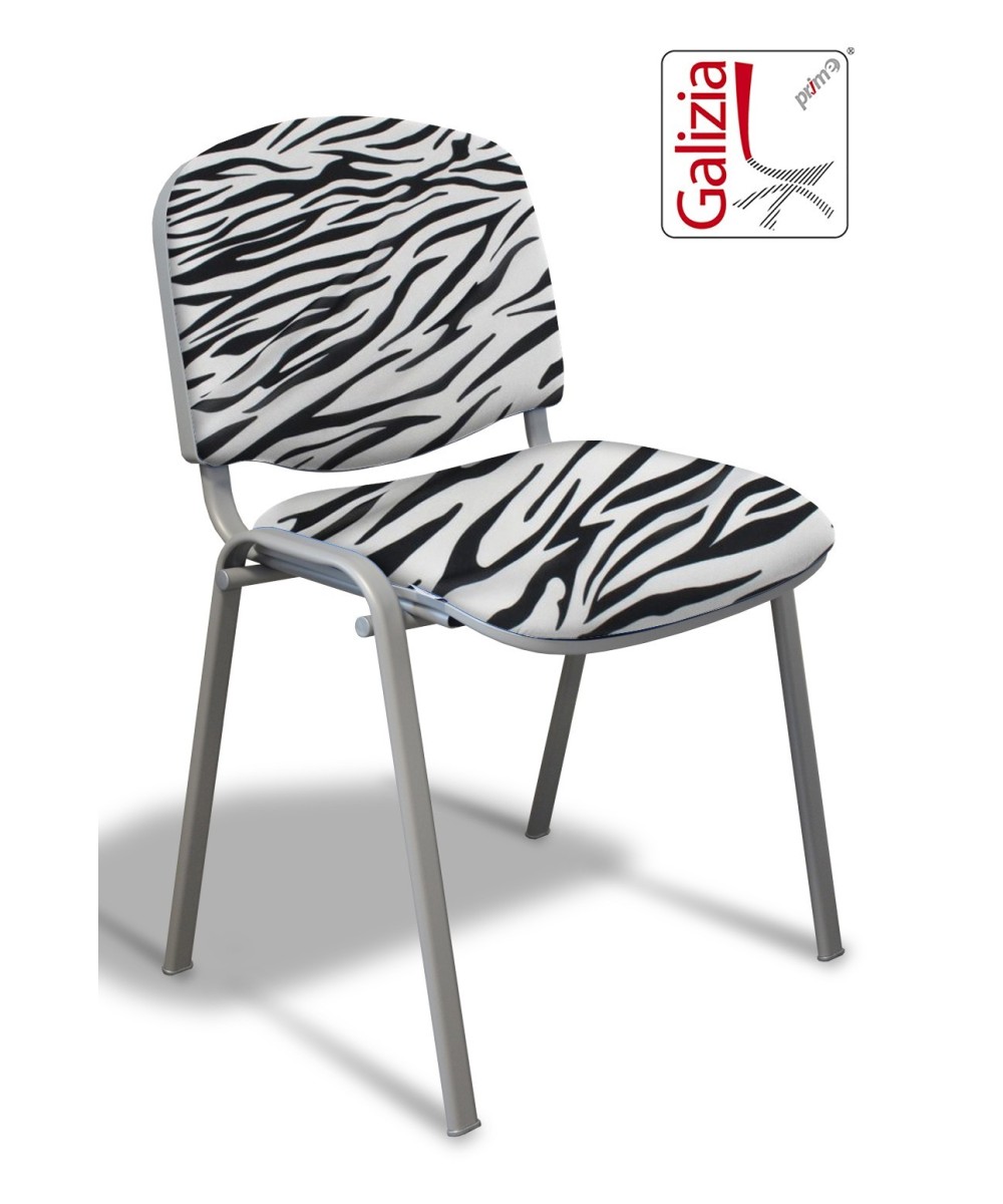 50A  SEDIA FISSA RIVESTITA CON TELAIO IN ALLUMINIO