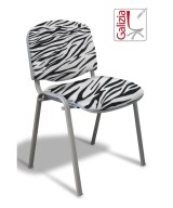 50A  SEDIA FISSA RIVESTITA CON TELAIO IN ALLUMINIO