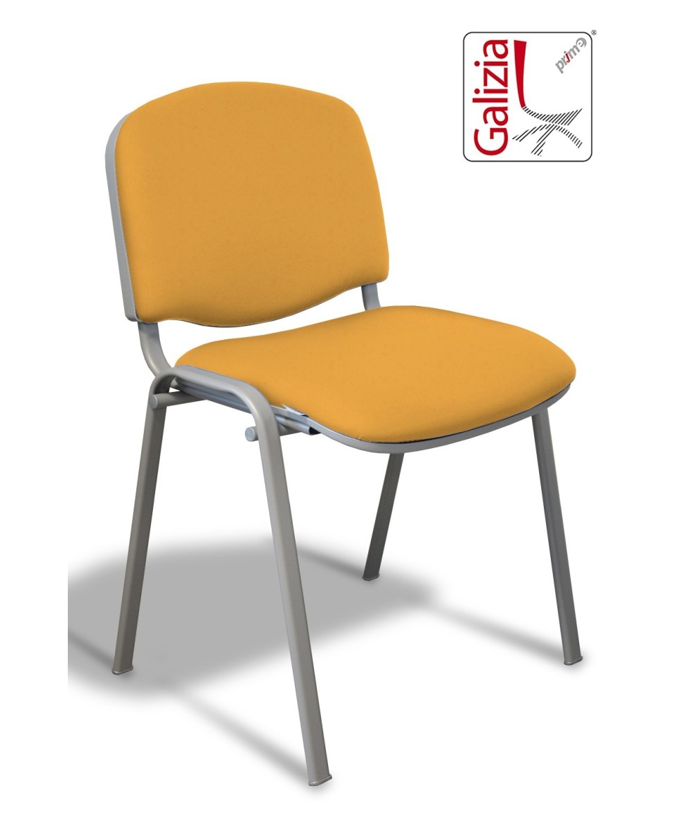 50A  SEDIA FISSA RIVESTITA CON TELAIO IN ALLUMINIO