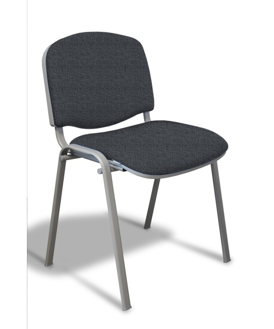 50A  SEDIA FISSA RIVESTITA CON TELAIO IN ALLUMINIO