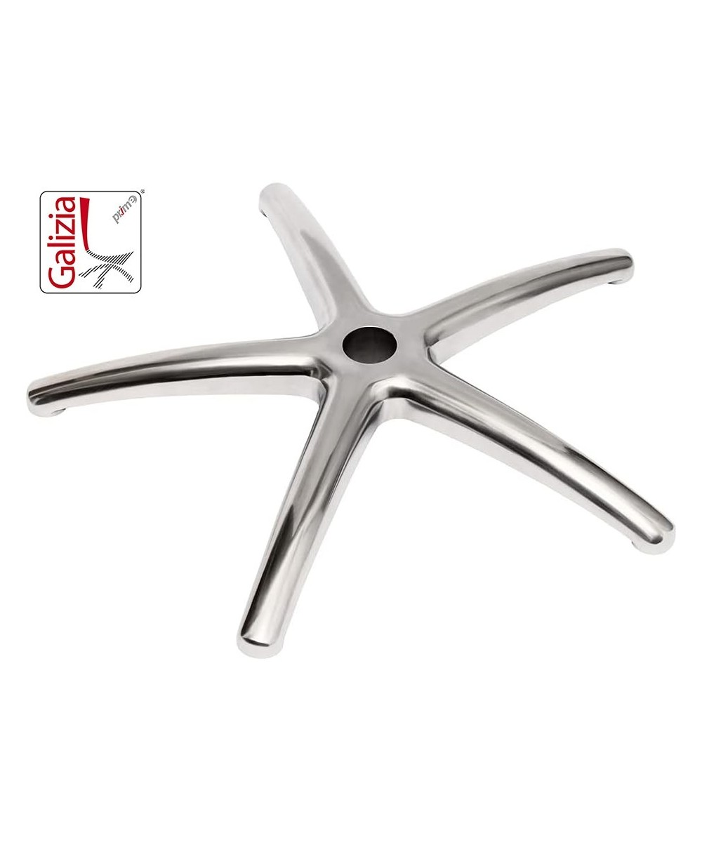 BASE ALLUMINIO 660mm + RUOTE IN GOMMA ANTRACITE 65mm.