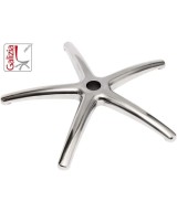 BASE ALLUMINIO 660mm + RUOTE IN GOMMA ANTRACITE 65mm.