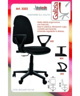 3322 SEDIA OPERATIVA DA SCRIVANIA CON BRACCIOLI