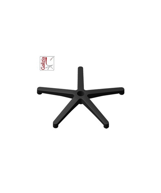 BASE IN PLASTICA NERA D.600 + RT IN GOMMA