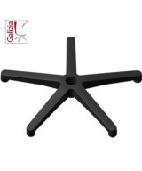 BASE IN PLASTICA NERA D.600 + RT IN GOMMA