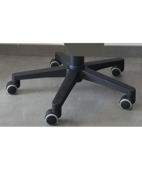 BASE IN PLASTICA NERA D.600 + RT IN GOMMA