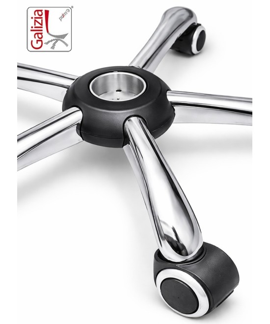 BASE CROMATA 640mm + RUOTE IN GOMMA