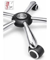 BASE CROMATA 640mm + RUOTE IN GOMMA