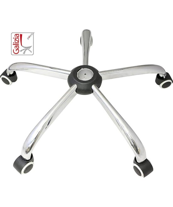 BASE CROMATA 640mm + RUOTE IN GOMMA