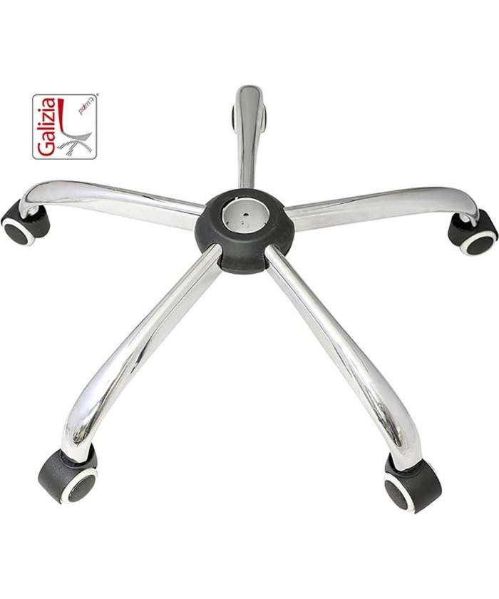 BASE CROMATA 640mm + RUOTE IN GOMMA
