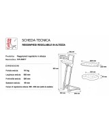 REGGINPIEDI IN POLIURETANO REGOLABILE IN ALTEZZA