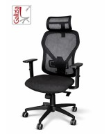 LOTO SEDIA DIREZIONALE CON POGGIA TESTA IN 3 D COLORE NERA