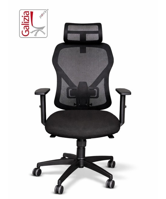 LOTO SEDIA DIREZIONALE CON POGGIA TESTA IN 3 D COLORE NERA