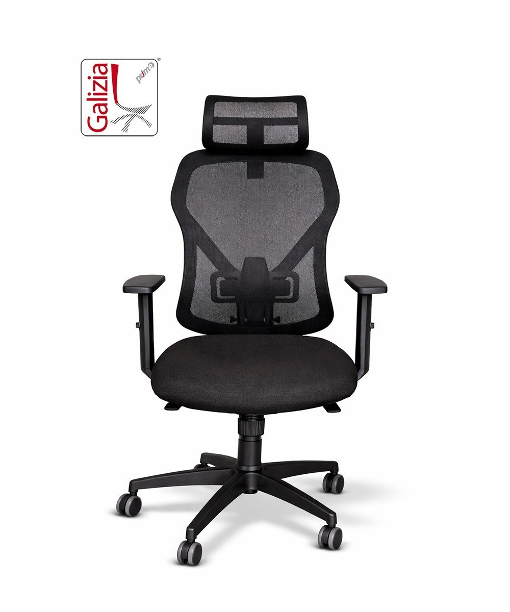 LOTO SEDIA DIREZIONALE CON POGGIA TESTA IN 3 D COLORE NERA