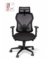 LOTO SEDIA DIREZIONALE CON POGGIA TESTA IN 3 D COLORE NERA