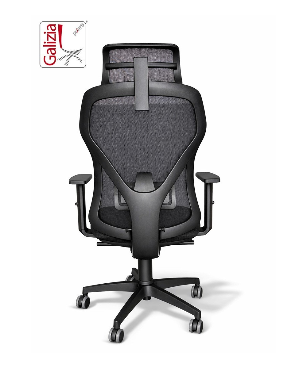 LOTO SEDIA DIREZIONALE CON POGGIA TESTA IN 3 D COLORE NERA