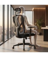 LOTO SEDIA DIREZIONALE CON POGGIA TESTA IN 3 D COLORE NERA